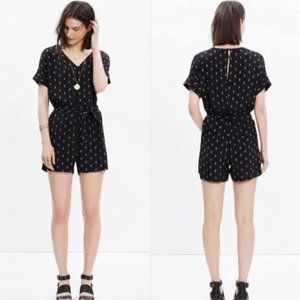 Madewell - Black Diamond Perimeter Romper XXS